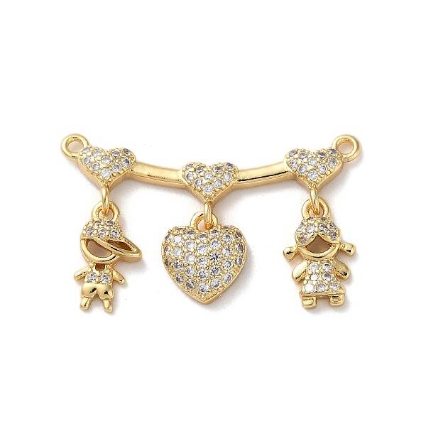 Brass Pave Cubic Zirconia Pendants
