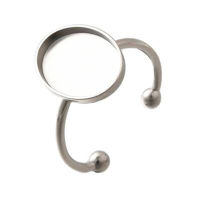 304 Stainless Steel Open Cuff Ring Components