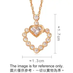 'Pure' 18K Rose Gold Diamond Pendant