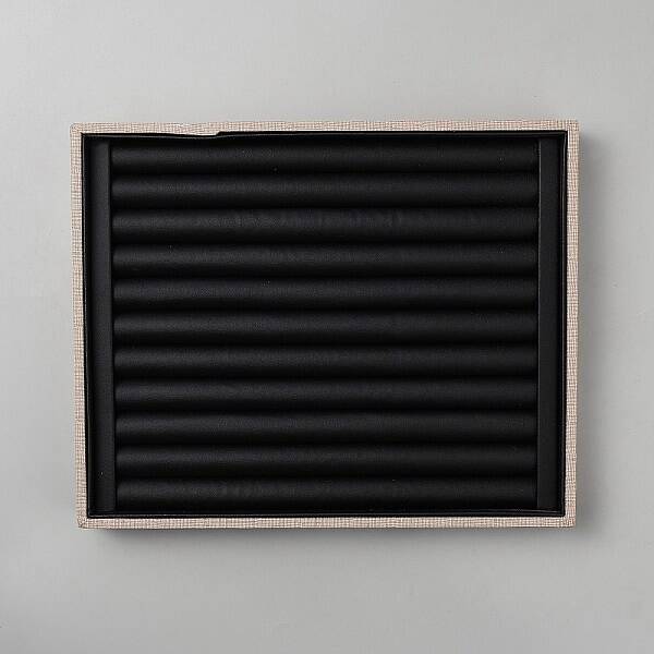 Rectangle Wood Finger Rings Display Trays
