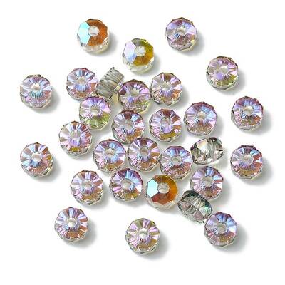Transparent Electroplate Glass Beads