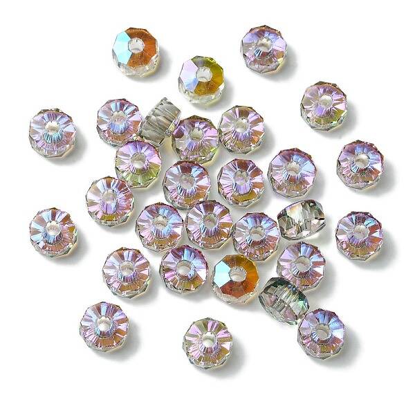 Transparent Electroplate Glass Beads