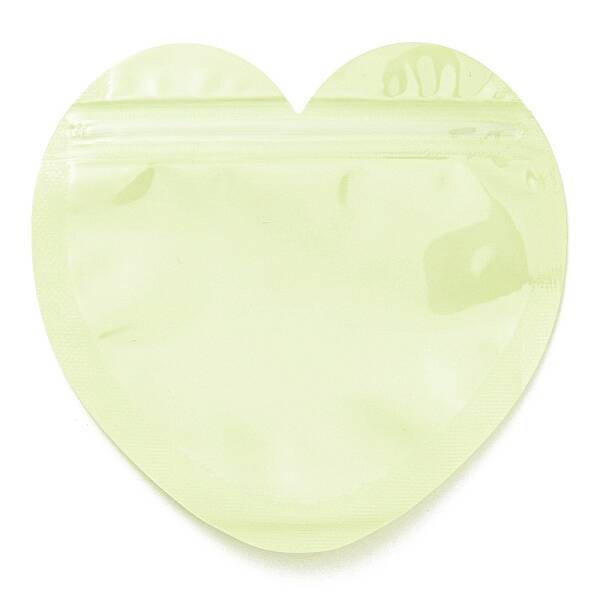 Heart Shaped Plastic Packaging Yin-yang Zip Lock Bags