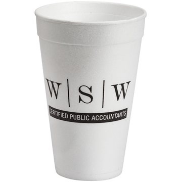 100 Promotional 16 oz Foam Cup - Insulated & Recyclable