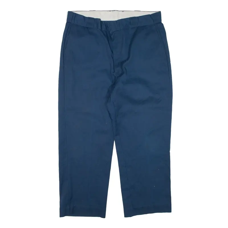 DICKIES Workwear Trousers Blue Regular Straight Mens W38 L26