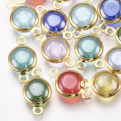 Handmade Lampwork Links connectors