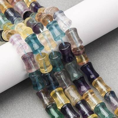 Natural Colorful Fluorite Beads Strands