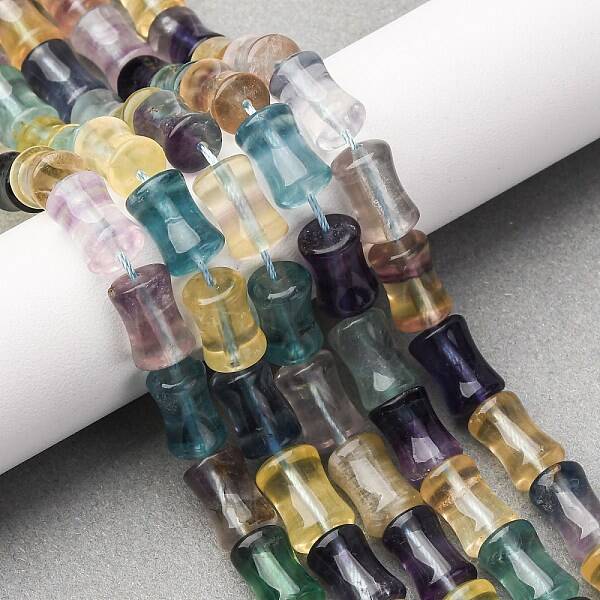 Natural Colorful Fluorite Beads Strands