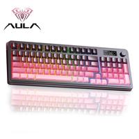AULA S99 Pro Wireless Keyboard, USB Rechargeable Tri-mode Bluetooth-compatible/2.4G/USB-C Cute Gaming Durable Keyboard with N...