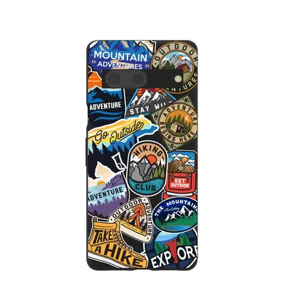Black Trail Stickers Google Pixel 7 Case