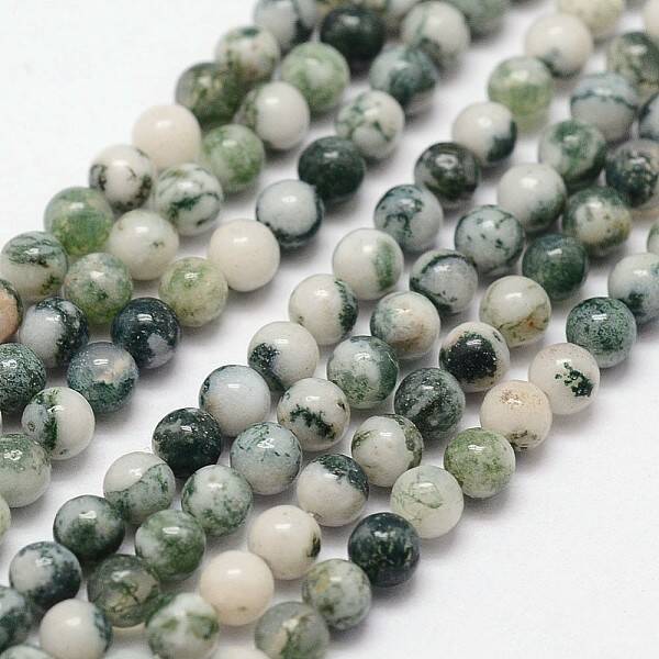 Natural Tree Agate Beads Strands
