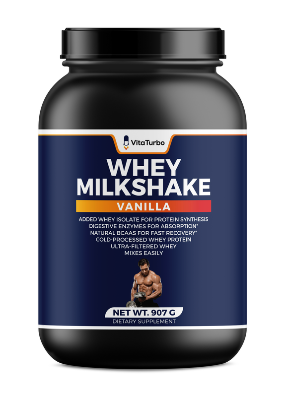 Whey Milkshake (Vanilla) - 907 Grams