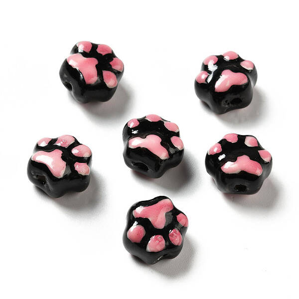 Handmade Printed Porcelain Beads