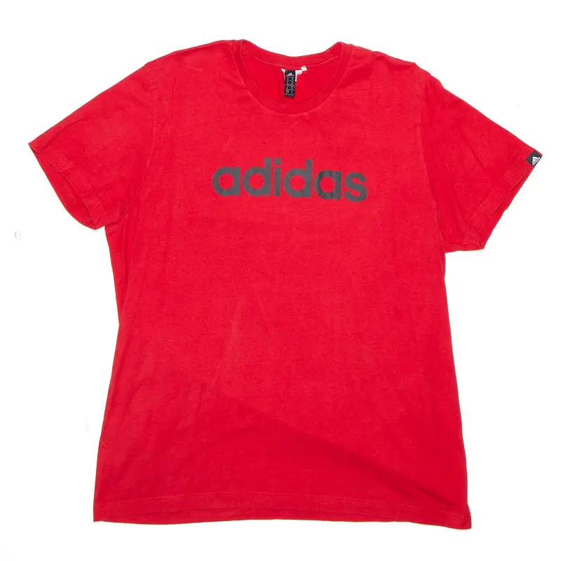 ADIDAS Sports Red Short Sleeve T-Shirt Mens M