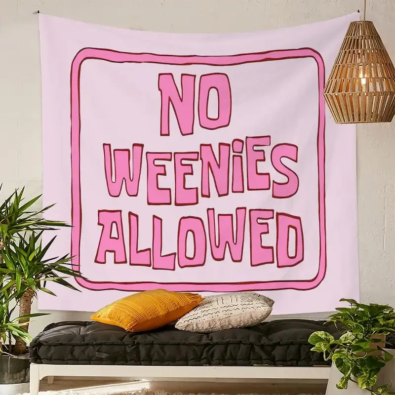 Decorative Letter Print Tapestry, Summer Modern Hanging Blanket, Wall Art Poster for Home Bedroom Living Room