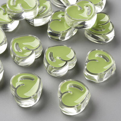 Transparent Enamel Acrylic Beads
