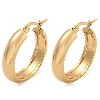 202 Stainless Steel Hoop Earrings