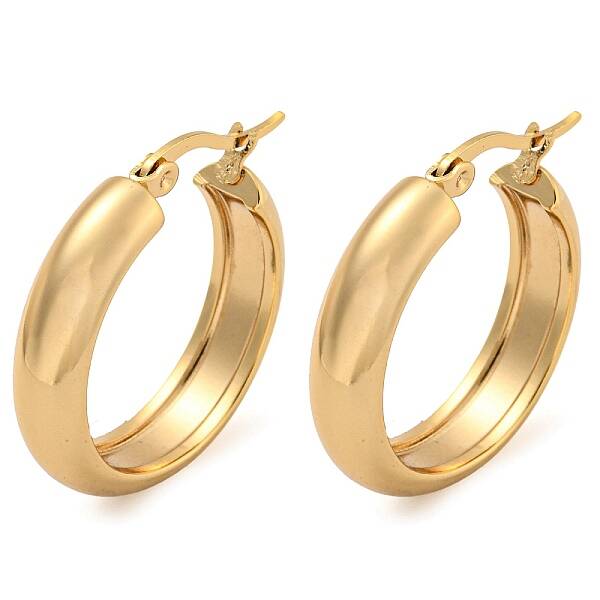 202 Stainless Steel Hoop Earrings
