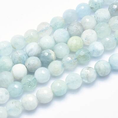 Natural Aquamarine Beads Strands