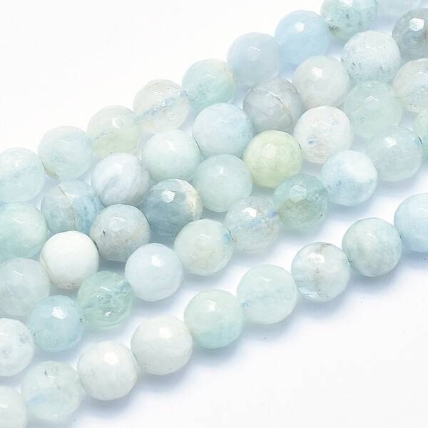 Natural Aquamarine Beads Strands
