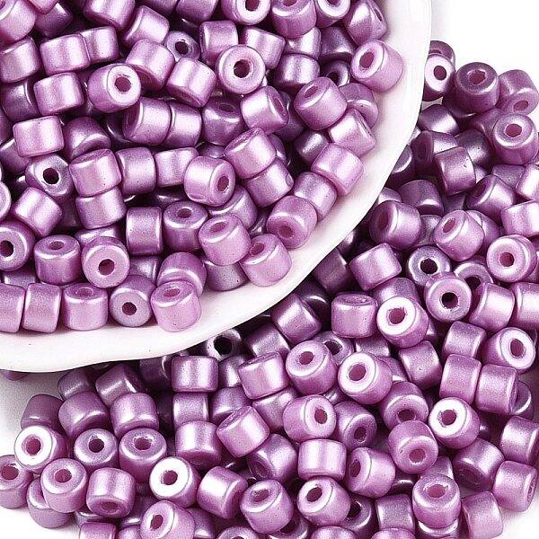 Baking Paint Pearlized Glass Seed Beads