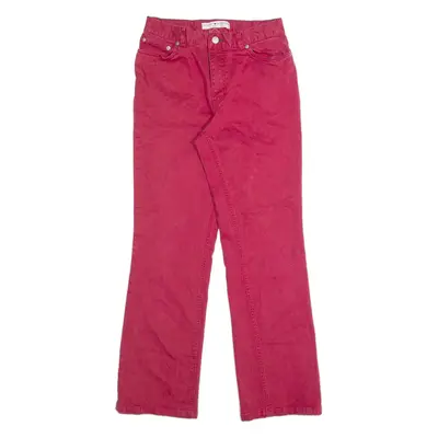 TOMMY HILFIGER Womens Trousers Pink Regular Straight W26 L30