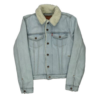 Levis Denim Jacket - Small Blue Cotton