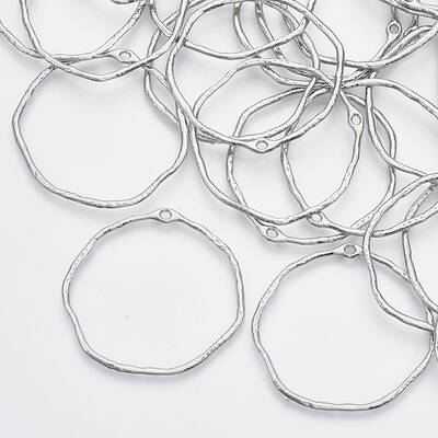 Alloy Open Back Bezel Pendants