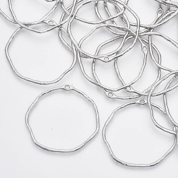 Alloy Open Back Bezel Pendants