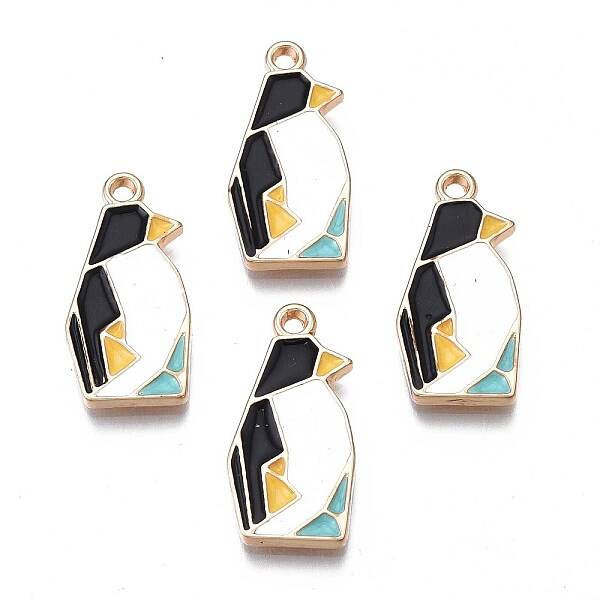 Rack Plating Alloy Enamel Pendants