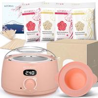 KOTAMU - Max professional digital cosmetic comfort waxing kit for facial, eyebrow, Brazilian waxing, bikini, sensitive skin w...