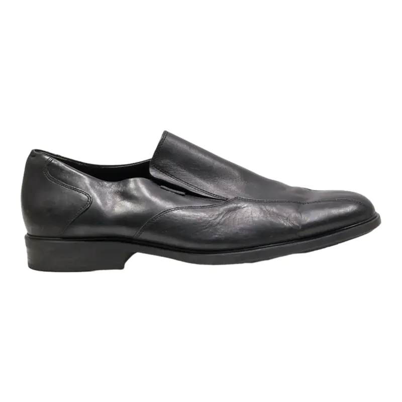 MEPHISTO Loafer Shoes Black Leather Mens UK 11.5