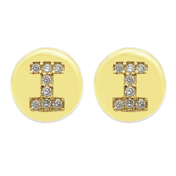 Brass Micro Pave Clear Cubic Zirconia Beads