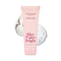 Rice Water Bright Foaming Cleanser with Ceramide, Gentle Face Wash for Hydrating & Moisturizing, Vegan Face Cleanser, Makeup ...