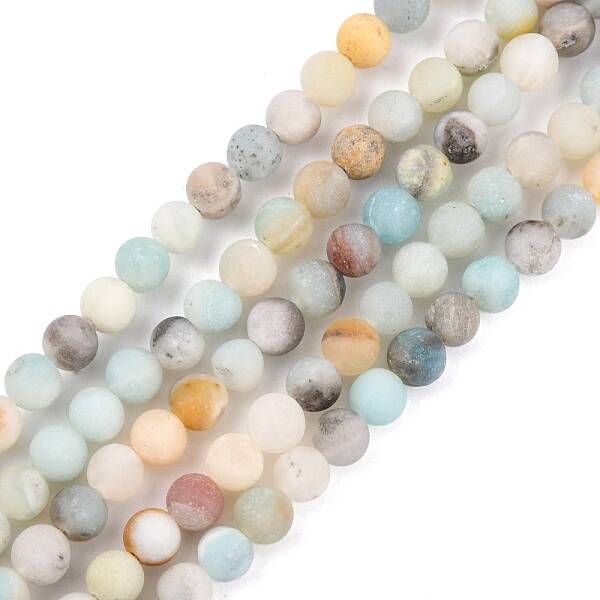 Natural Flower Amazonite Beads Strands