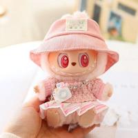 Labubu Clothing Accessories Stylish Kawaii Purple Outfit Set 5 Pieces Suitable for 15cm 17cm Labubu Doll(NO DOLL)