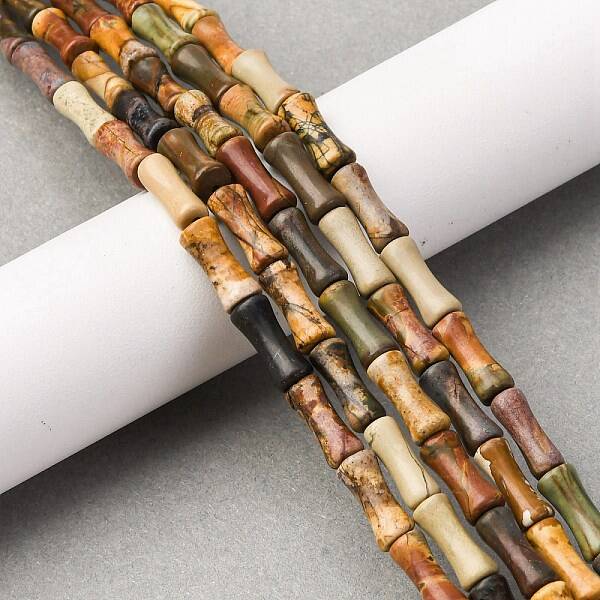 Natural Polychrome Jasper/Picasso Stone/Picasso Jasper Beads Strands