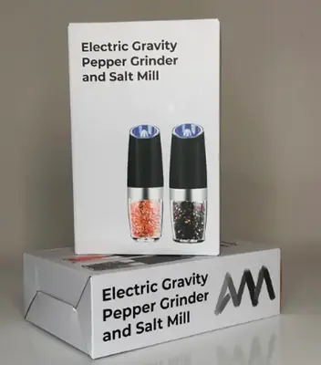 Electric Pepper and Salt Grinder, Kitchen Ware with Adjustable Coarseness, Kitchen Essentials for Cooking & Seasoning, Kitche...