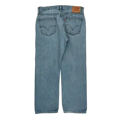550 Straight Fit Coupe - Droit Levis Jeans - 36W 29L Blue Cotton