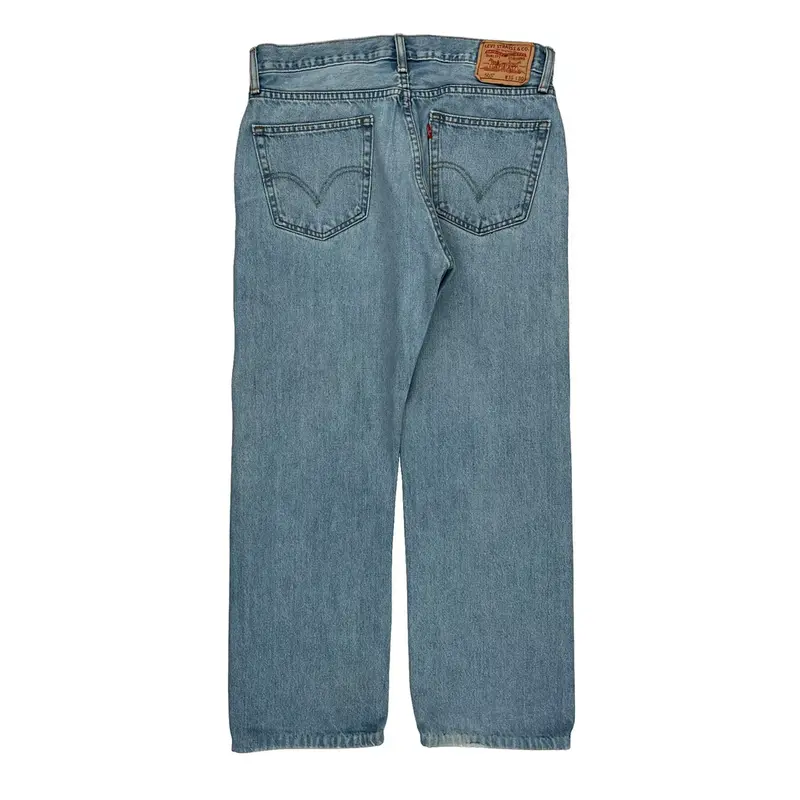 550 Straight Fit Coupe - Droit Levis Jeans - 36W 29L Blue Cotton