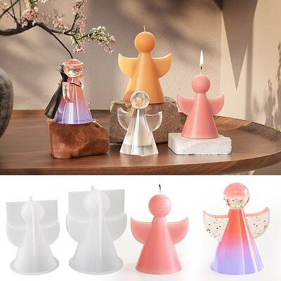Angel Silicone Statue Candle Molds