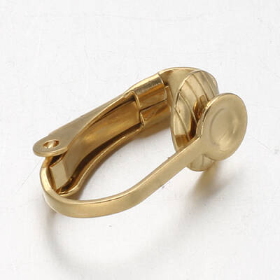 Ion Plating(IP) 304 Stainless Steel Clip-on Earring Findings