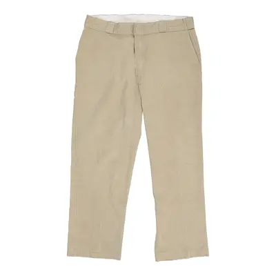 Dickies Trousers - 37W 30L Cream Cotton Blend