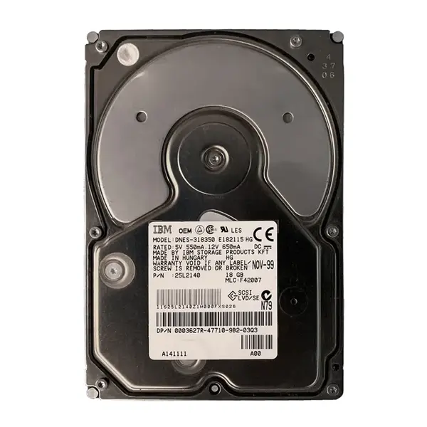 3627R Dell 18GB SCSI 7200 3.5-Inch 2MB Hard Drive