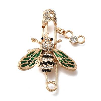 Zinc Alloy Enamel Rhinstone Brooches