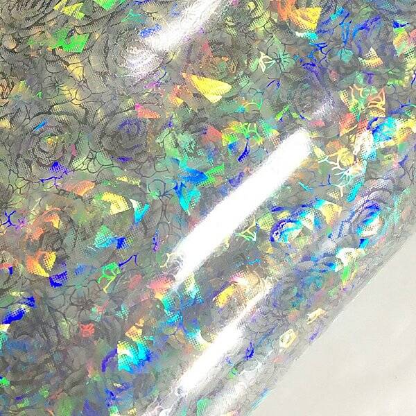 Iridescent Laser PVC Fabric