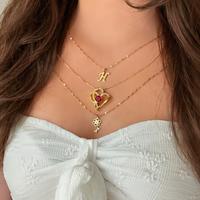 Personalized Layered Necklaces with Birth Stones, Birth Flowers, and Custom Initials - High Quality Stainless Steel for Women