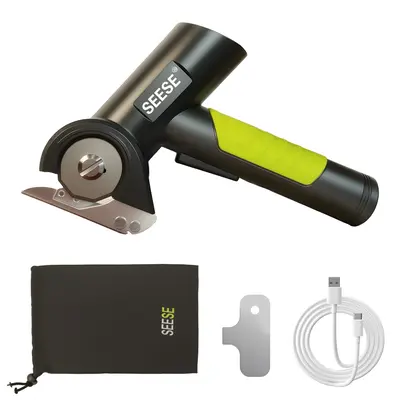 【TikTokShopfalldealsforyou】SEESE Cordless Electric Scissors, Rechargeable Cardboard Cutter,  for Thin Cardboard Carpet Le...
