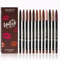 Long Lasting Lip Liner Set,12pcs/setMatte Lip Liner Pencil, Easy ColoringLipstick Pen, Suitable for All OccasionsLip Makeup, ...