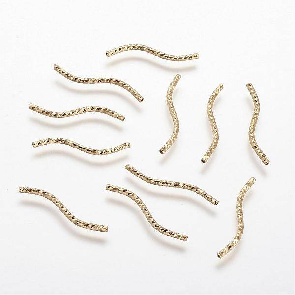 Rack Plating Brass Tube Beads